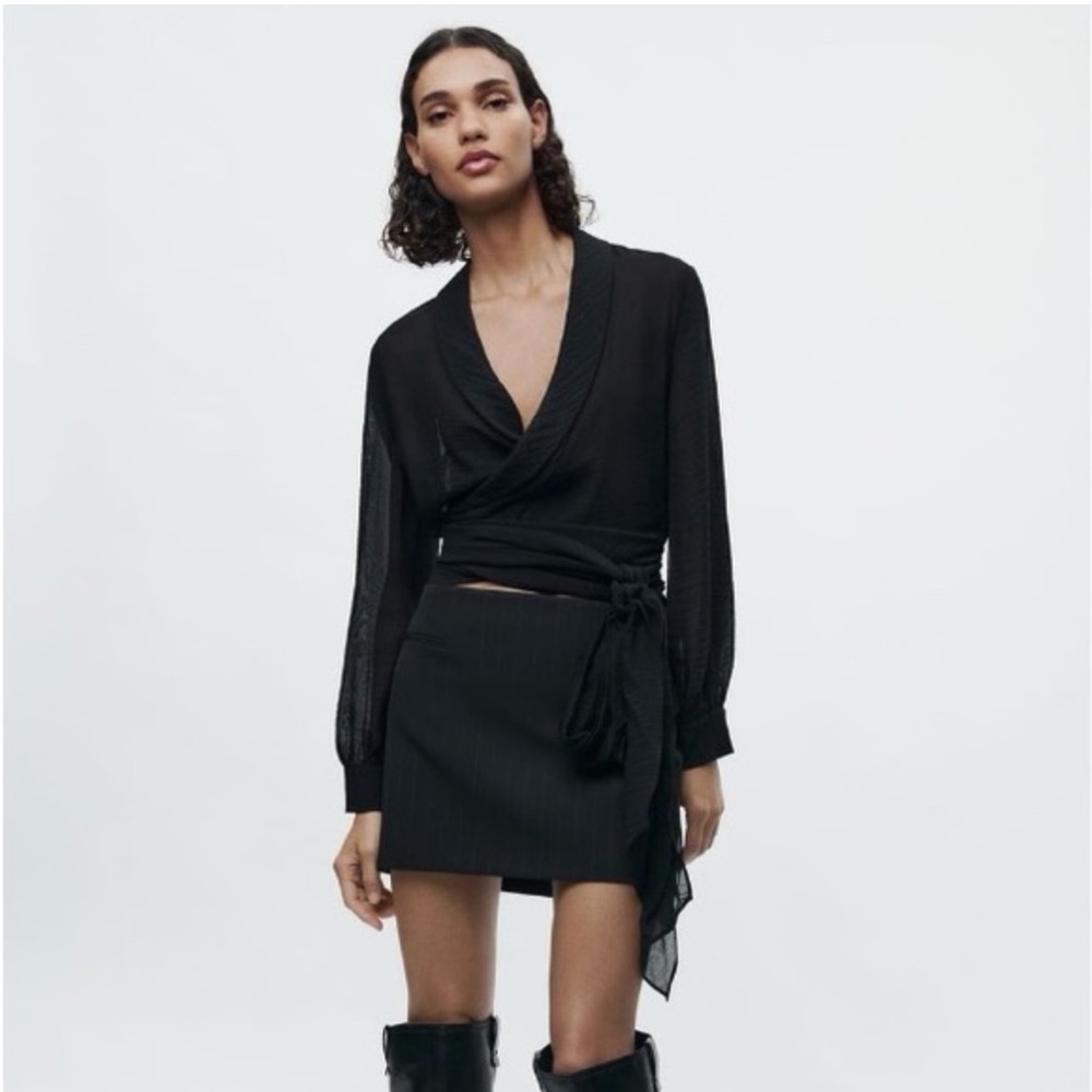 Zara STRUCTURED BLOUSE ZW COLLECTION